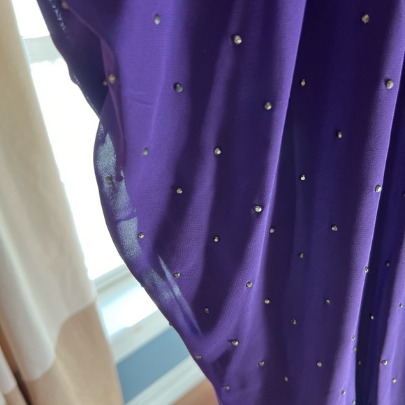 Vince Camuto purple studded beaded dress - Picture 10 of 13